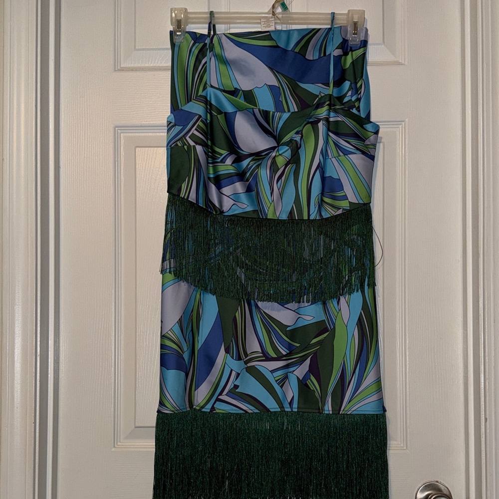 House of Harlow 1960 Green and Blue Two Piece Set